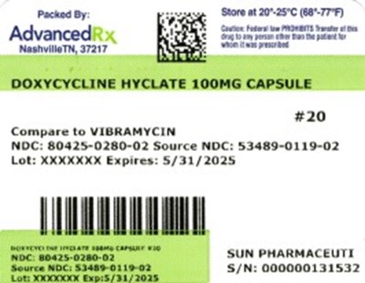 Label 2 (Doxycycline Hyclate  80425 0280 02)